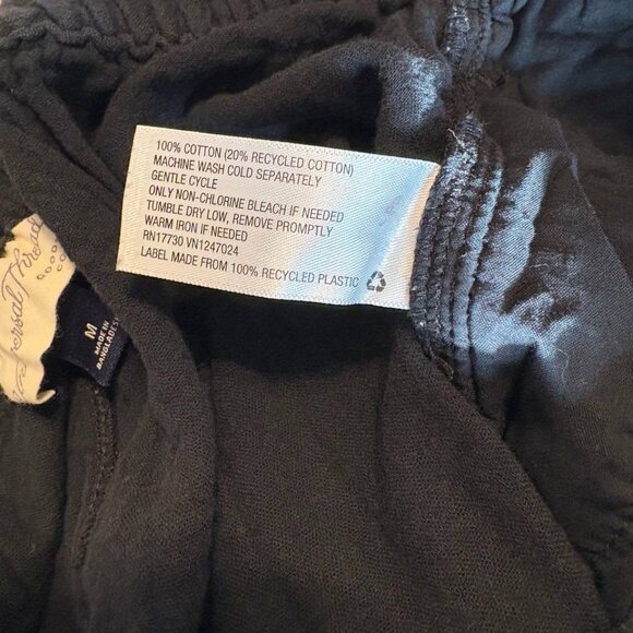 100% Cotton Gauze High Waist Universal Thread Black Shorts Women's Medium - Picture 5 of 6